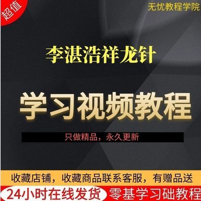 李湛浩降龙针法培训班全程资料李氏降龙针视频教程送讲义