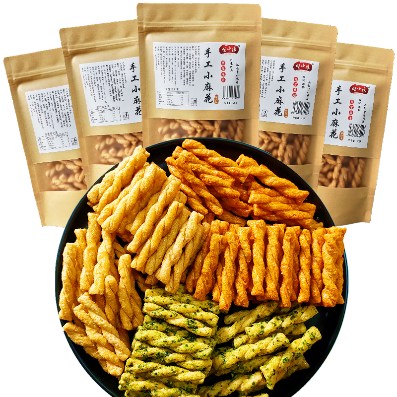 6】旺中缘手工小麻花90g*6休闲零食香酥袋装网