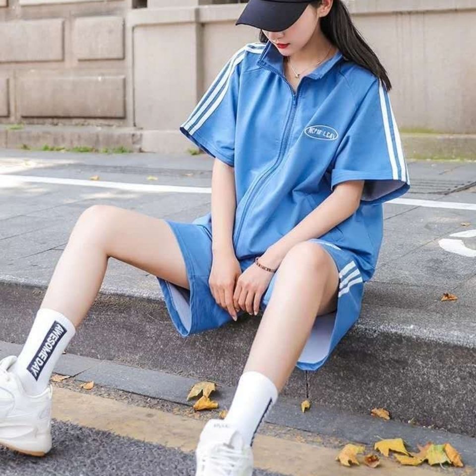 春季套装女夏季女装运动服闺蜜装jk制服韩版学生班服定制休闲社会