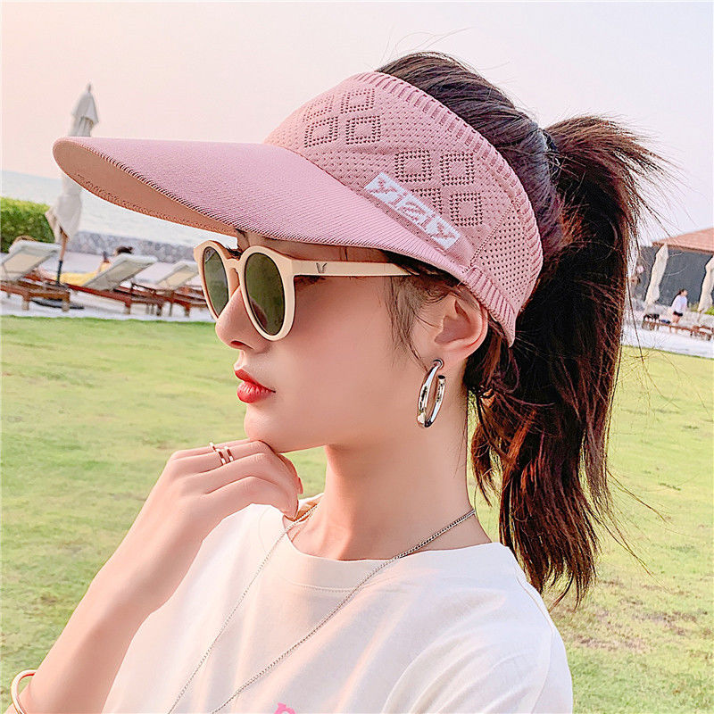 帽子女夏季防晒帽新款韩版棒球遮阳帽户外百搭无顶鸭舌空顶太阳帽