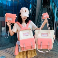 书包女韩版校园原宿ins风背包女初高中大学生撞色大容量双肩包女
