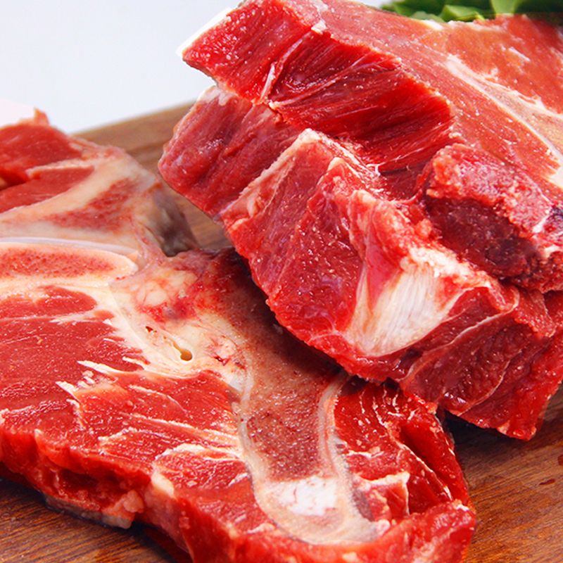 进口清真牛骨头排骨新鲜生牛胸腹骨带肉牛肋排2kg多肉火锅食材
