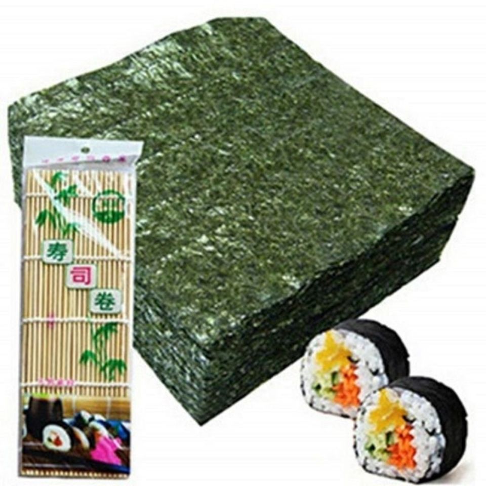 寿司海苔片5010张烤海苔紫菜包饭套装寿司材料全套零食特价