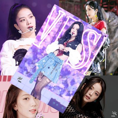 金智秀海报blackpink成员JISOO高清签名海报宿舍墙纸墙贴明信片