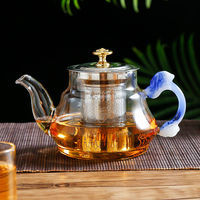 耐高温加热玻璃煮茶壶办公套装可明火烧茶壶温酒壶花茶壶泡茶壶16.9元