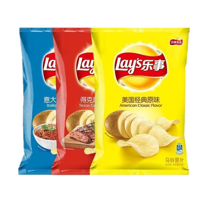 乐事薯片40g袋装原味黄瓜番茄大礼包整箱批发新日期办公休闲零食拼团