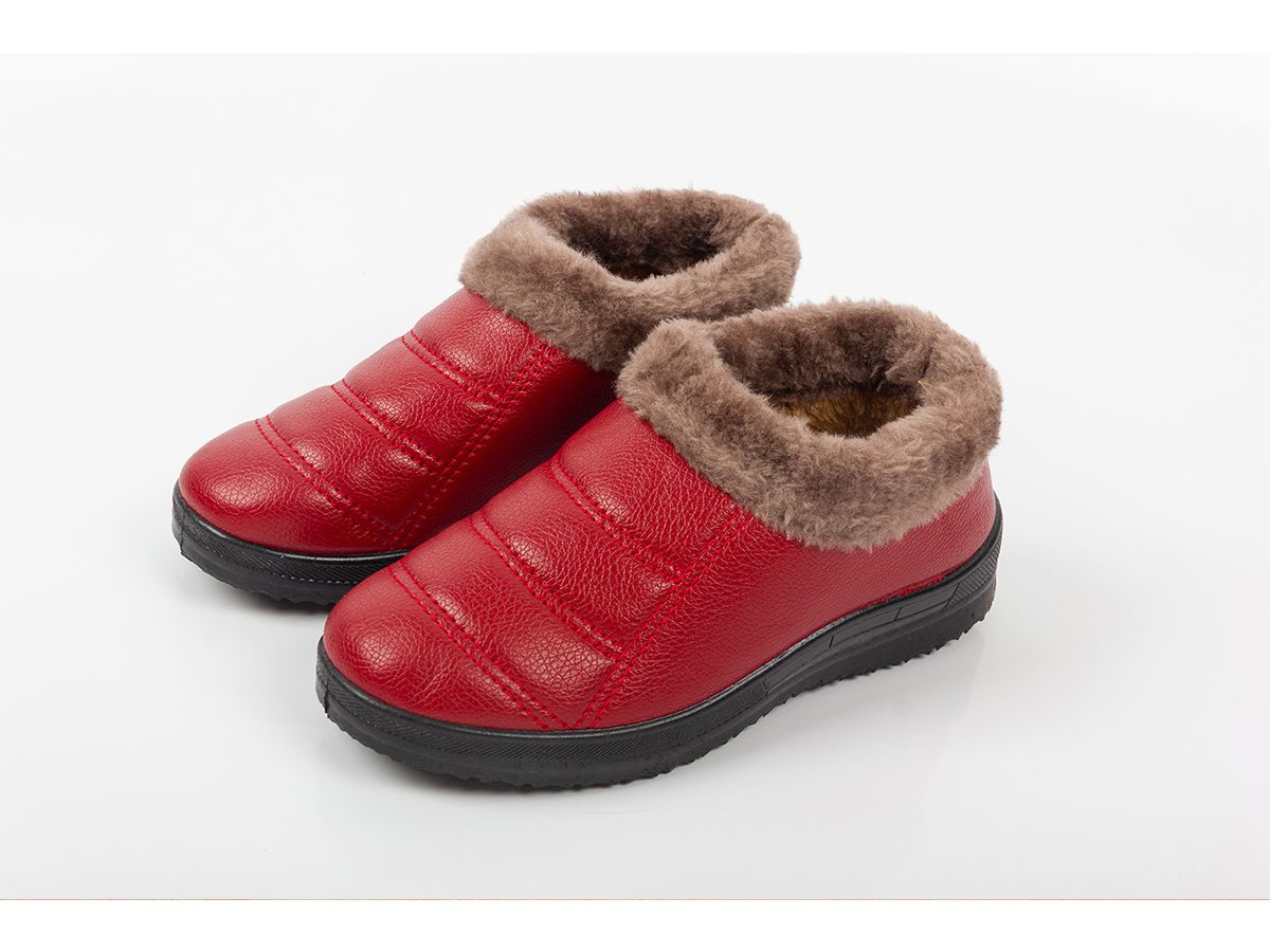 冬季老北京布鞋女棉鞋老年人防水防滑厚底保暖棉鞋加绒加厚妈妈鞋