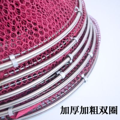 【厂家直销】鱼护加厚涂胶黑坑渔护装鱼网防挂编织网兜速干鱼护网