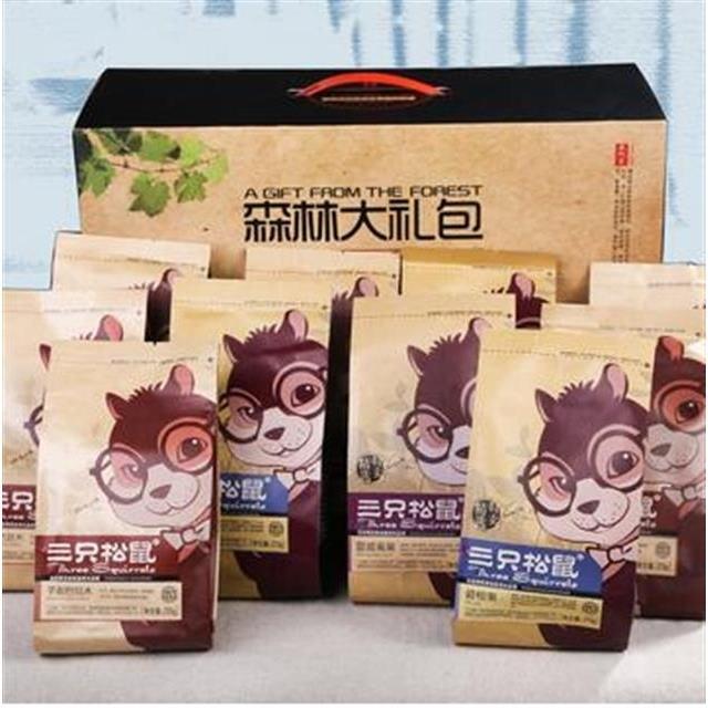 三只松鼠森林大礼包340g/2476g特产干果礼盒坚果组合12袋盒装一箱