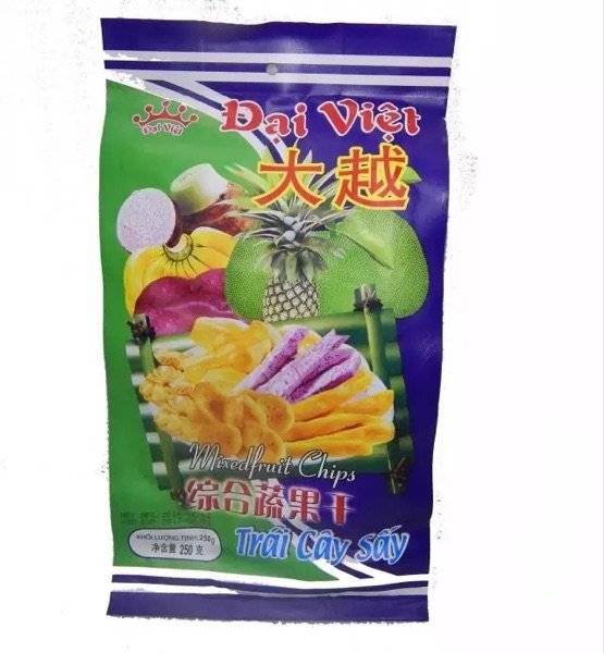 越南进口大越综合蔬果干250g*3包果干越南特产零食小吃