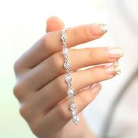 999纯银手链女玫瑰花之恋 日韩时尚百搭手链女生日礼物送闺蜜情侣