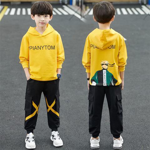 Children's clothing boys' Autumn suit new Korean children's spring and autumn clothes boys' long sleeve sweater two piece set