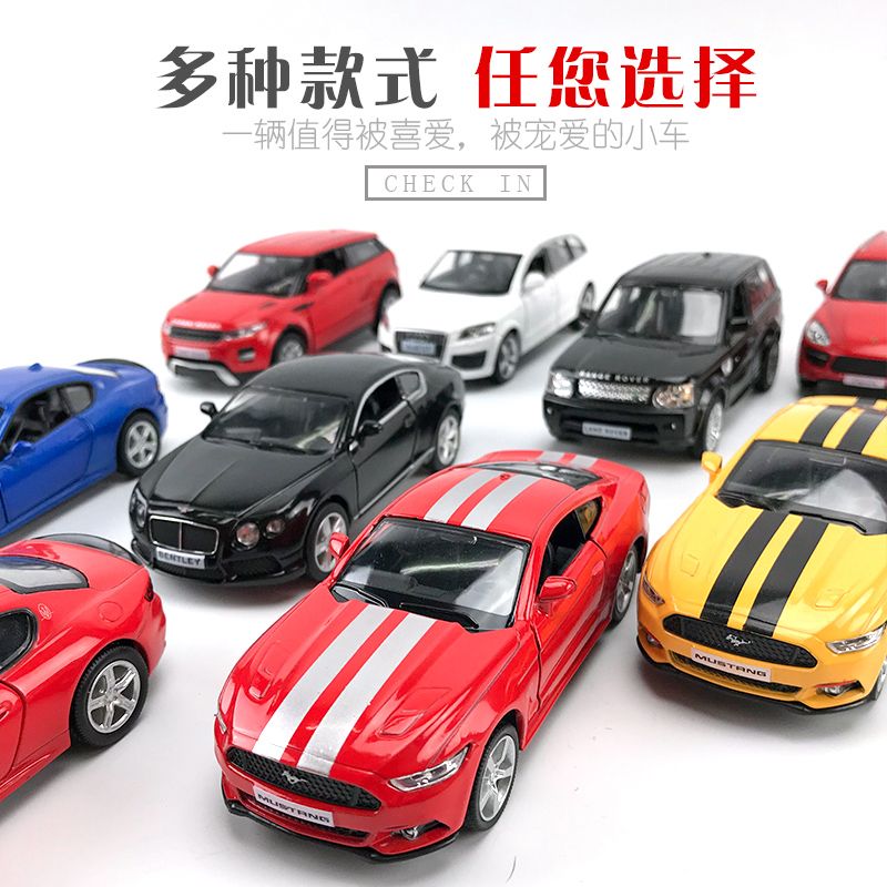 福特野马合金车赛车名车模型小汽车儿童玩具车小孩子金属玩具男孩