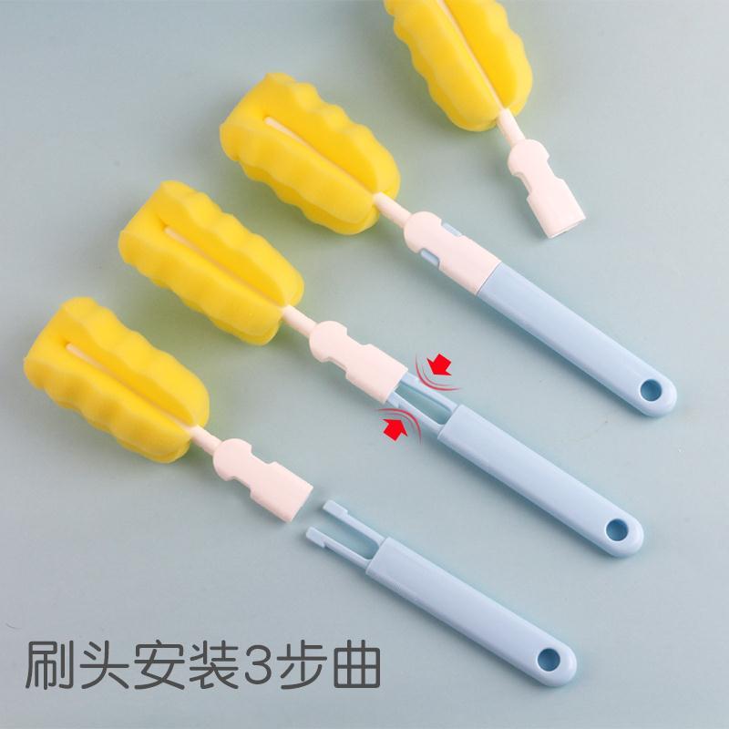 Bottle brush cleaning set sponge brush pipette cup brush rotary cleaning tool artifact water