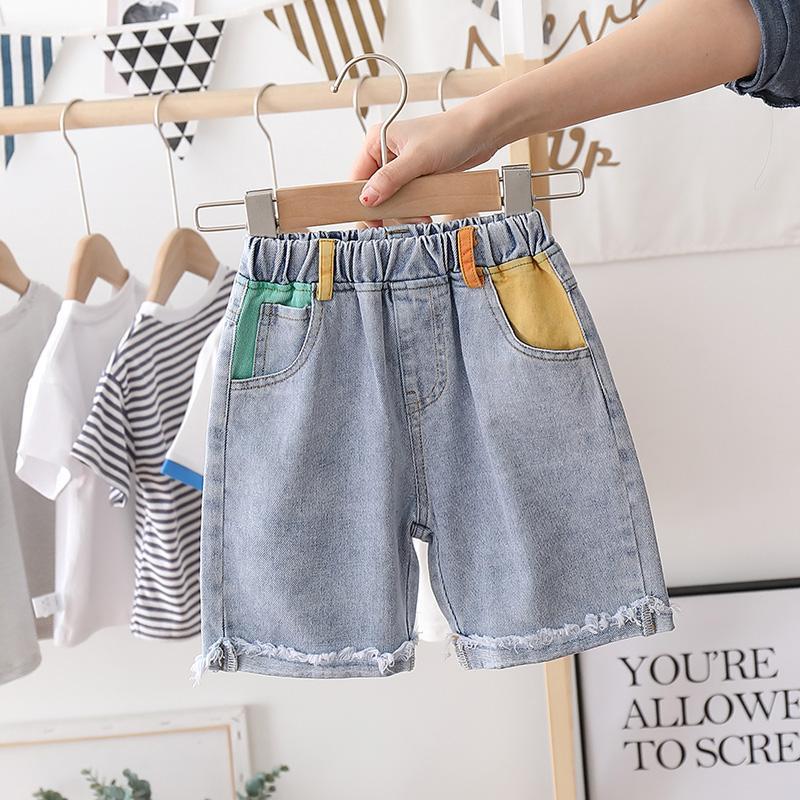 Boys' Summer Shorts New children's jeans summer baby Capris Summer Boys' pants fashion