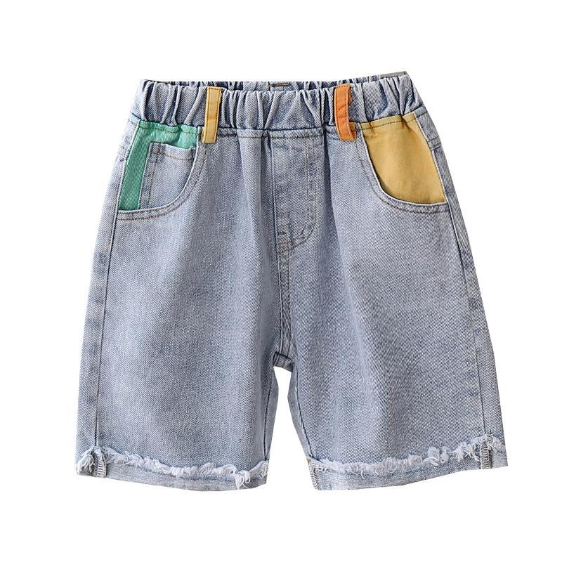 Boys' Summer Shorts New children's jeans summer baby Capris Summer Boys' pants fashion