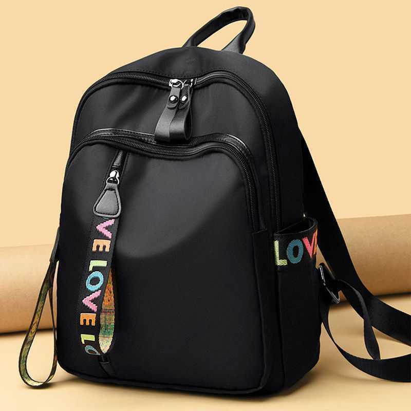 Backpack women's new Korean versatile Oxford cloth backpack fashion leisure large capacity travel bag