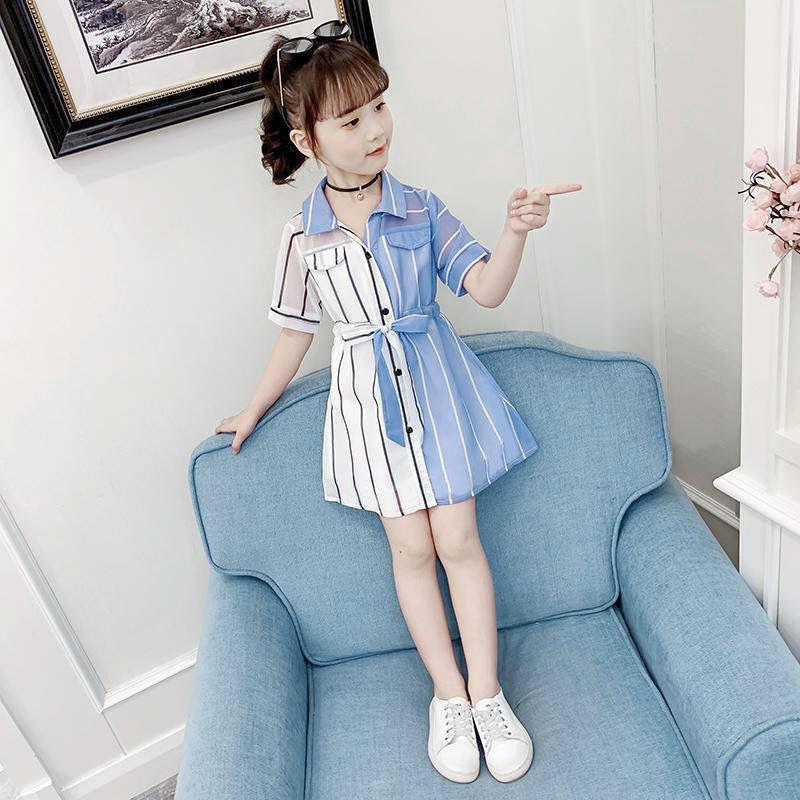 Girls' summer dress new children's Korean summer Chiffon baby skirt foreign girl princess skirt