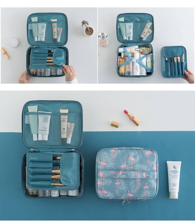 韩版大容量洗漱包多功能旅行二代化妆包便携化妆袋外出收纳包