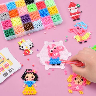 神奇水雾魔珠手工制作水粘珠diy魔法豆益智拼图男女孩儿童玩具
