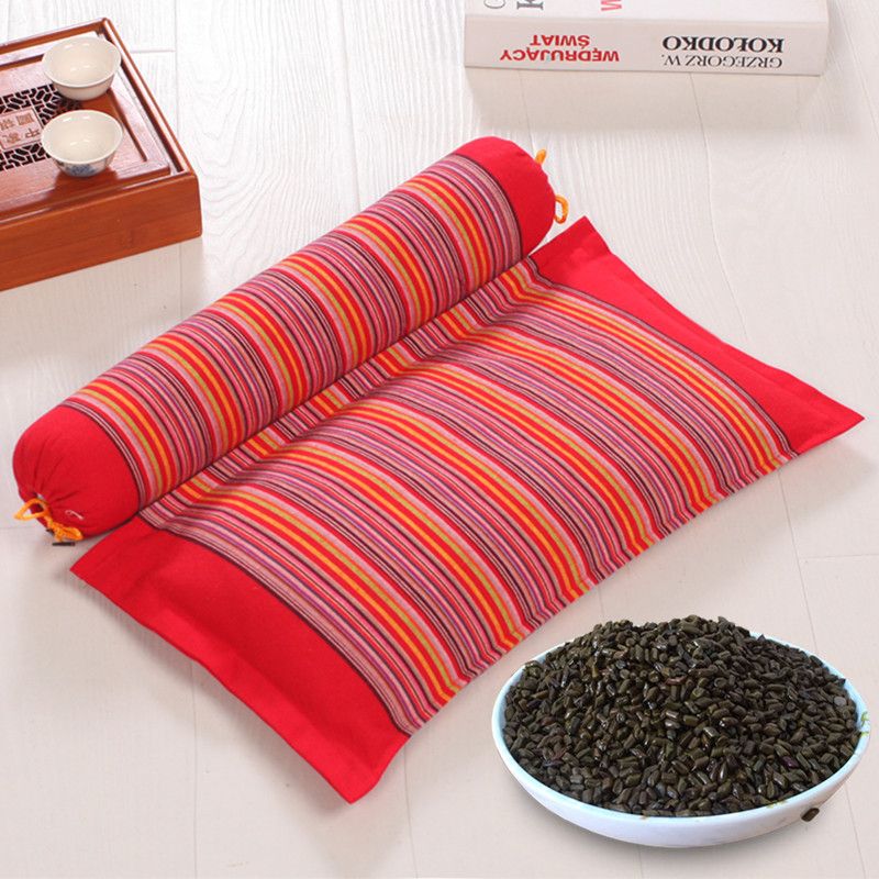 决明子颈椎枕颈椎专用枕头荞麦皮护颈枕成人修复决明子单人圆枕芯