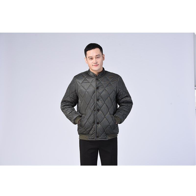 Middle-aged and elderly elastic cotton-padded jacket men's inner cowardly cotton-padded jacket labor insurance clothing warm plus velvet cotton clothing men's cold storage work clothes winter