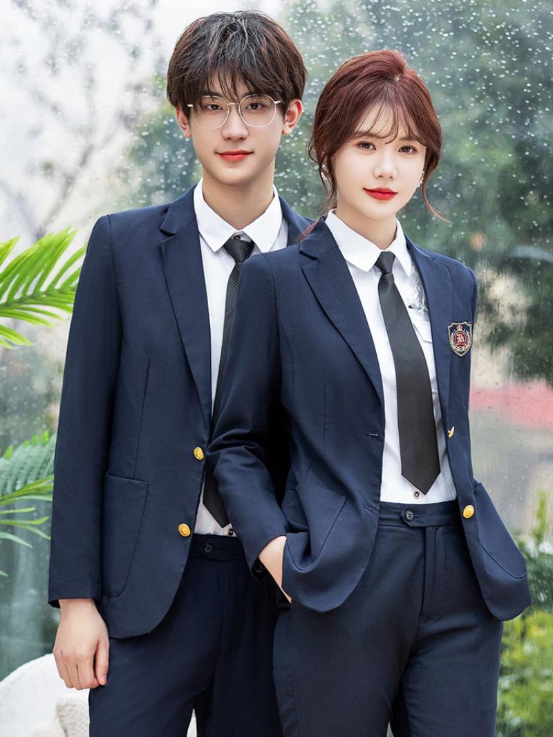 Suit suit long-sleeved spring and autumn men and women with the same British college style school uniform class uniform garden uniform JK uniform suit jacket