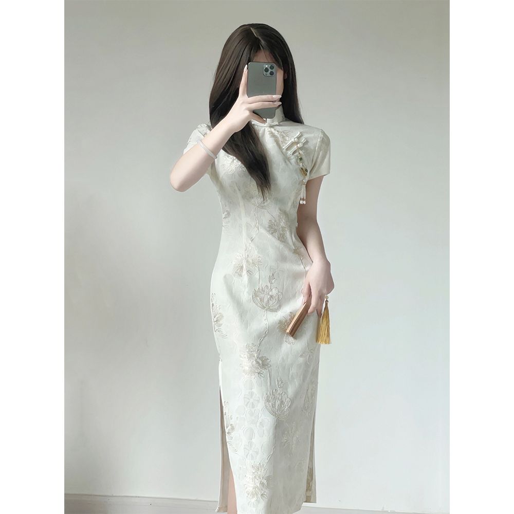 汀玥苓旗袍2023年新款改良版春夏連衣裙氣質高端年輕款少女新中式