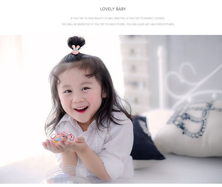 韩版儿童宝宝小女孩橡皮筋扎头发可爱卡通公主头绳头饰发圈发绳