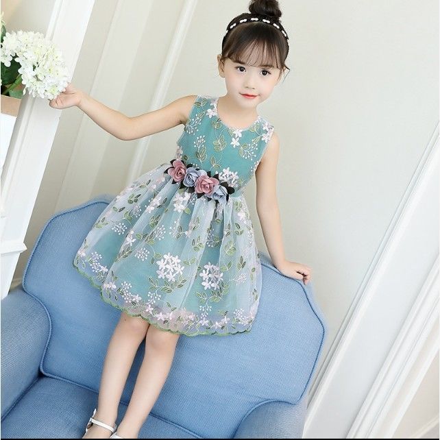 Children's dress summer dress Korean version foreign style 2019 new girl's skirt children's gauze skirt summer princess skirt