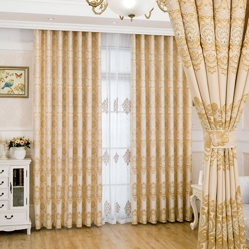 Buy Modern Simple European Shade Curtain Material Living Room