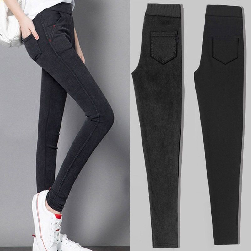 Tights spring thin large pencil small feet black leggings