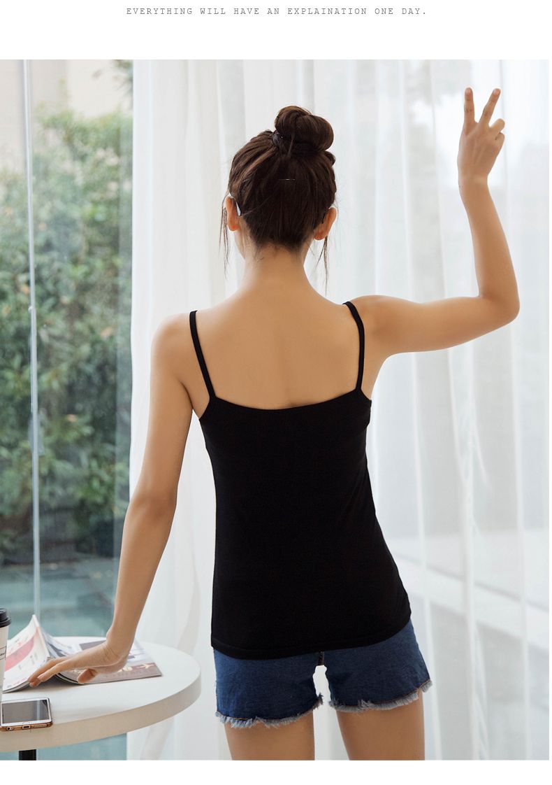 吊带背心女学生夏季韩版白色打底吊带衫12件装修身性感内搭外穿