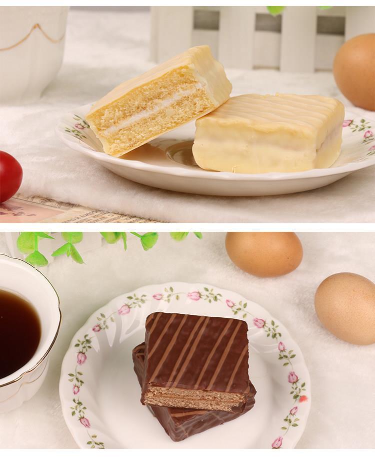 唇动红丝绒蛋糕白色巧克力奶油夹心蛋糕零食早餐整箱1000g/200g