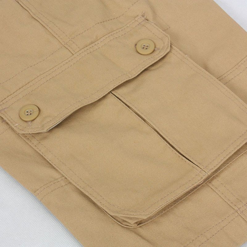 2019 shorts men's large pants men's Multi Pocket overalls young middle-aged and old people's Breeches Capris men's pants