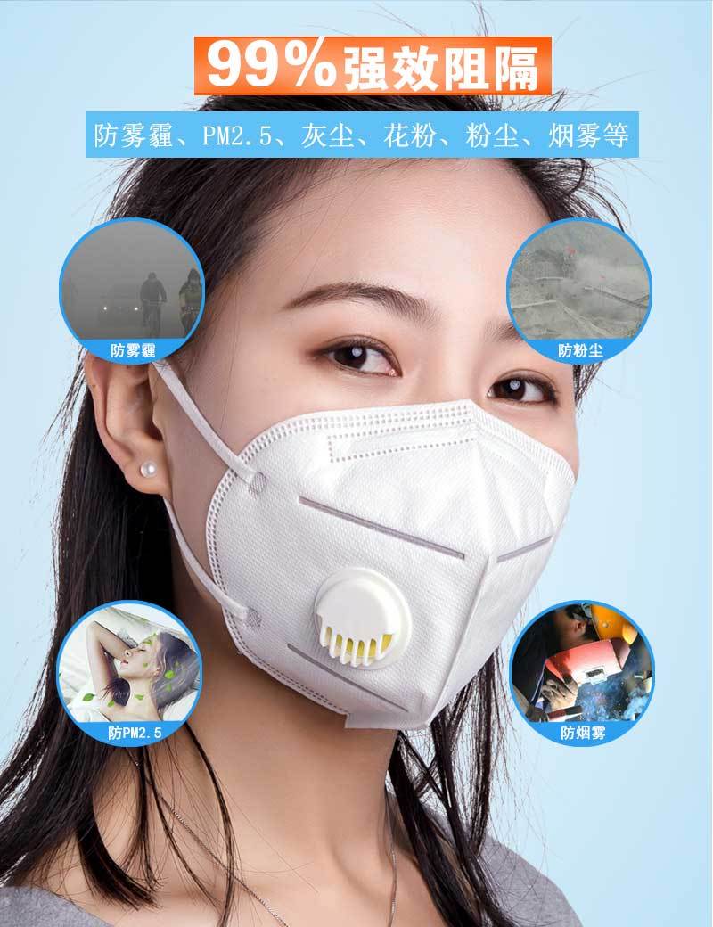 防雾霾防尘口罩kn95工业粉尘透气一次性易呼吸pm2.5灰粉防毒男女