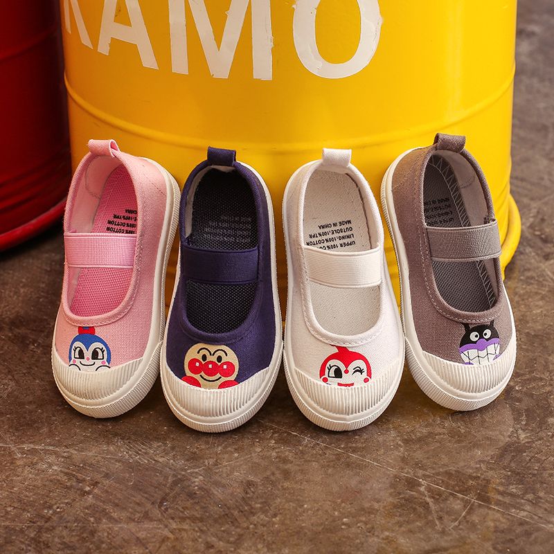 Hanni bear children's shoes children's canvas shoes kindergarten indoor shoes baby soft soled boys and girls schoolyard small white shoes students