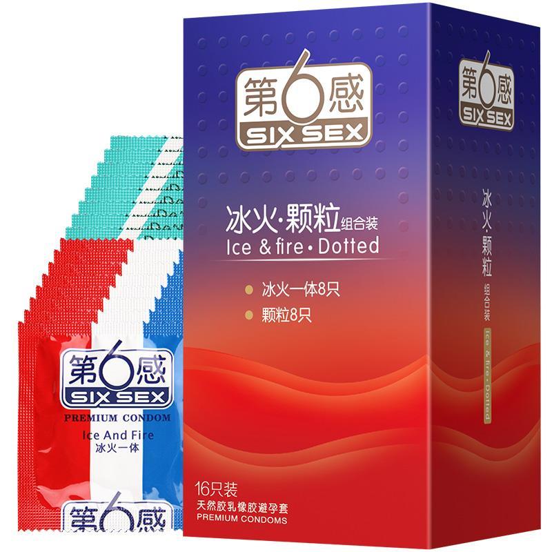 第六感冰火两重天避孕套凸点螺纹安全套超薄荷冰爽情趣性用品震动