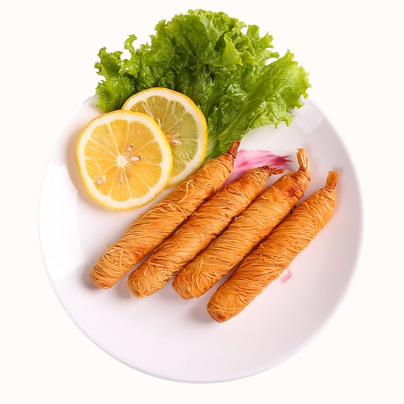 赠番茄酱千丝万缕黄金面线虾250克3袋亚洲渔港金丝油炸虾海鲜食品