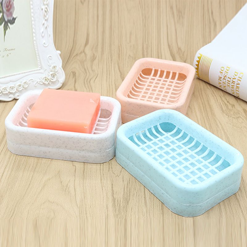 双层肥皂盒香皂盒架沥水镂空免打孔浴室卫生间厨房