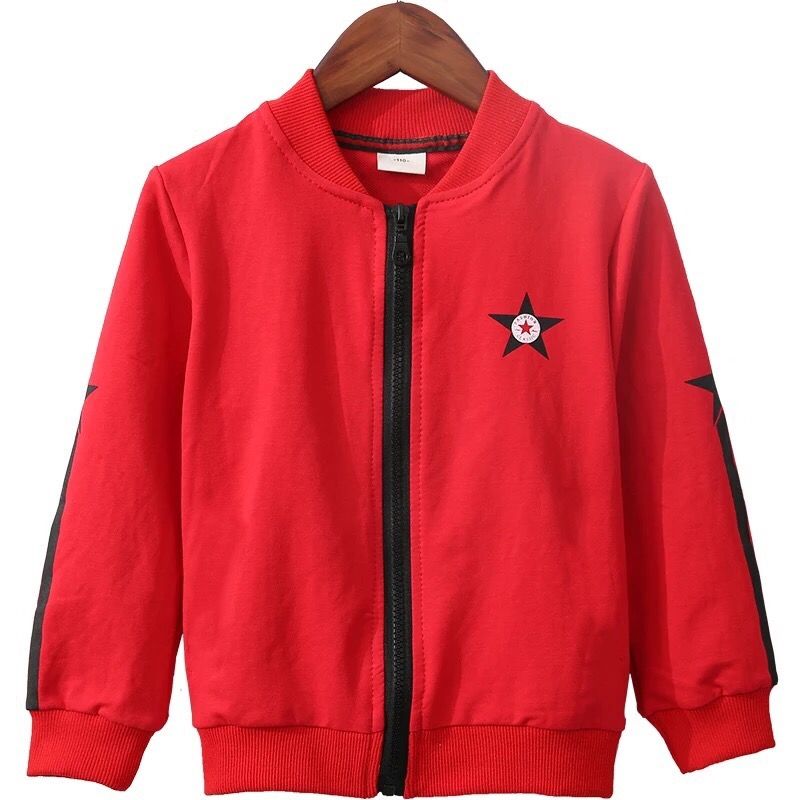 Boys spring autumn new long sleeve short coat children's student jacket zipper top baby Baseball Jacket cardigan