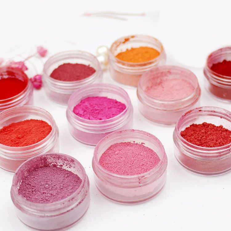 手工diy自制口红粉原材料 制作植物天然口红色粉颜色可食用色素
