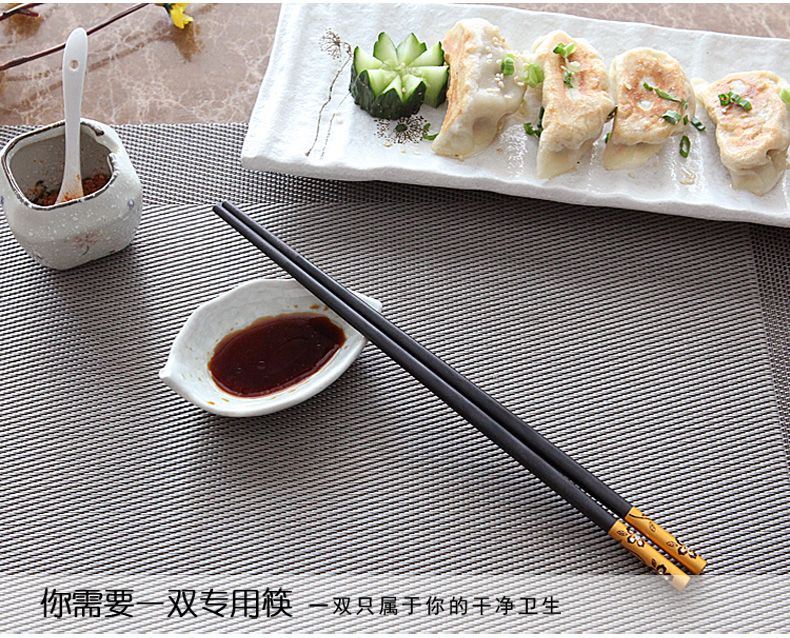 合金筷子家用1人1色健康分餐筷子5-10双装防滑无漆无蜡不发霉快子