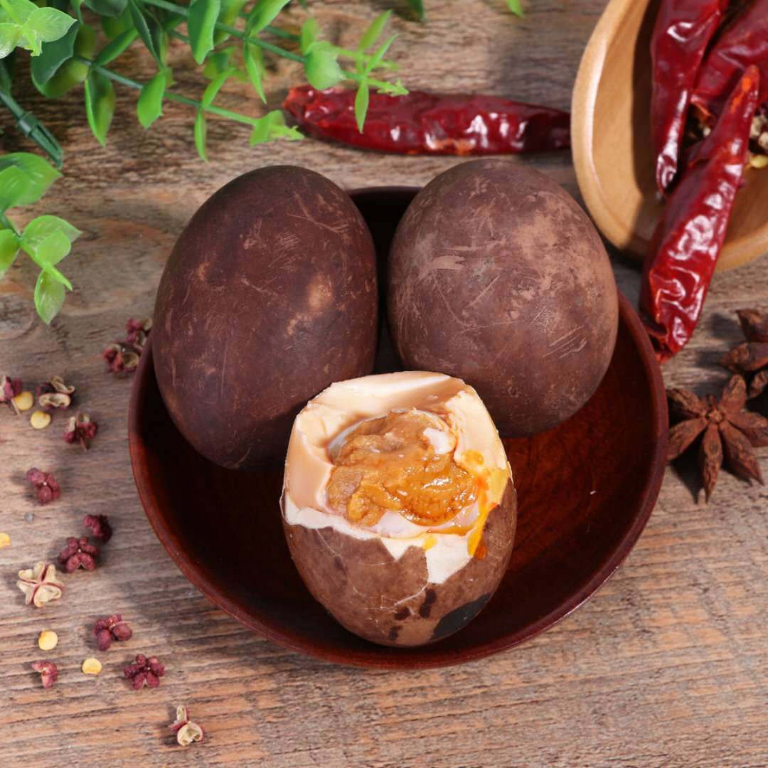 五香烤咸鸭蛋熟破壳蛋咸鸭蛋正宗红心流油烤鸭蛋咸鸭蛋熟盐蛋黄