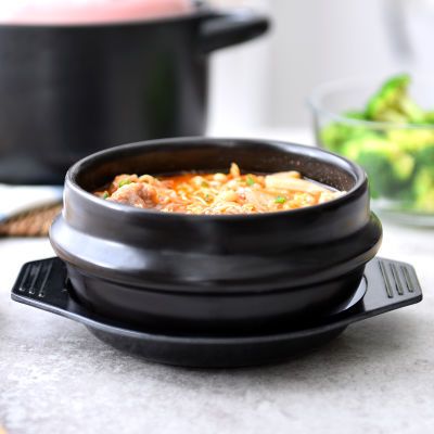 韩国石锅拌饭锅专用石锅大酱汤锅韩式陶瓷砂锅炖锅明火耐高温沙锅