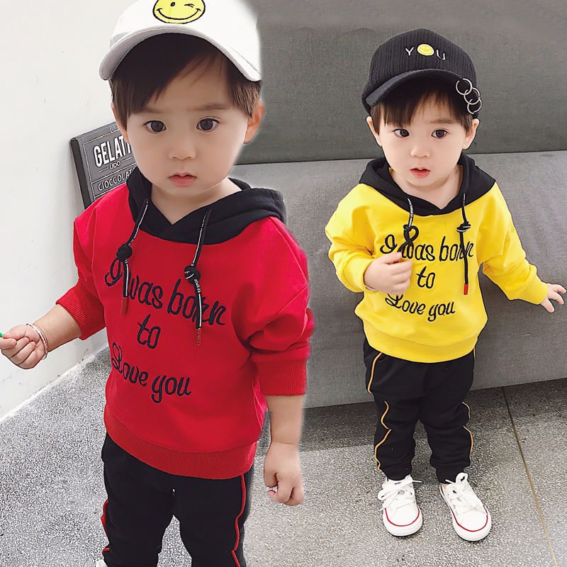 男宝宝春秋装套装0一1-2-3岁韩版潮衣服儿童装小男童帅气洋气春装