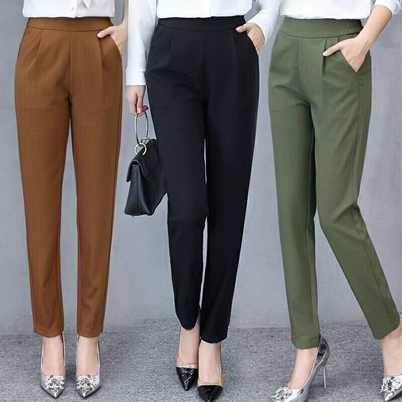 Spring and summer 2020 new thin elastic Harem Pants for women loose large Korean versatile pants casual trousers women