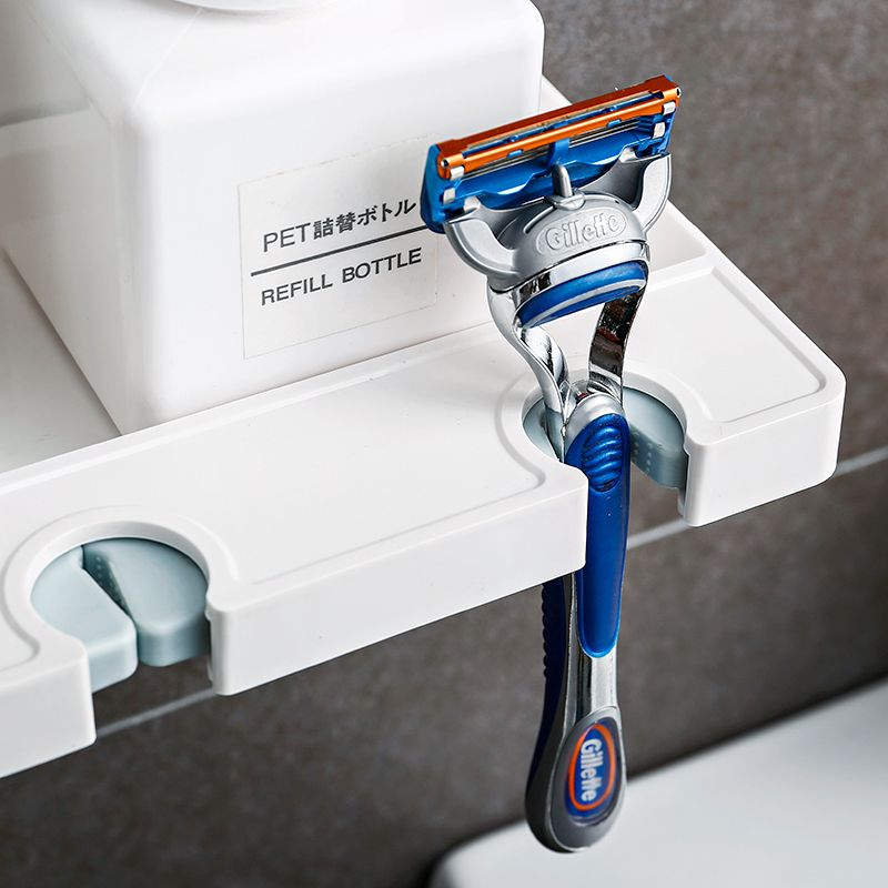 卫生间牙刷牙膏置物架壁挂式挂牙刷架多功能创意壁挂免打孔牙具架
