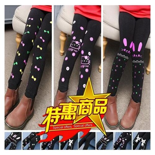 2 pairs of Leggings / girls' Leggings spring and autumn children's and girls' cartoon printed stretch pants