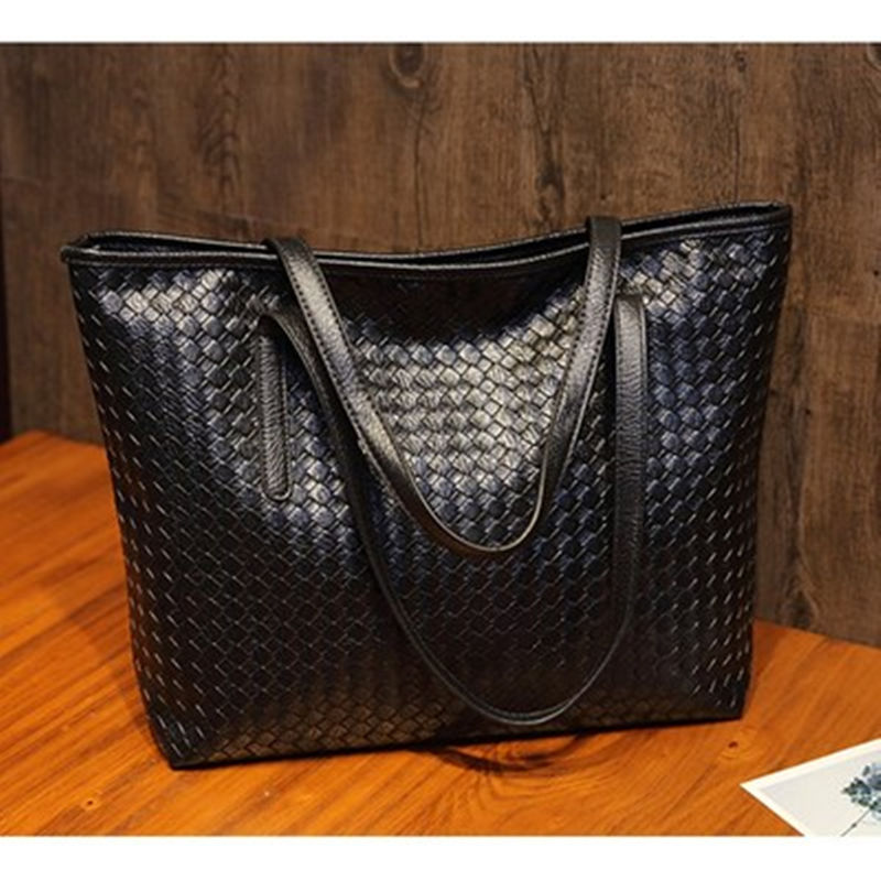 Leather bag women 2020 new Korean made bag large capacity one shoulder fashion tote bag simple big bag